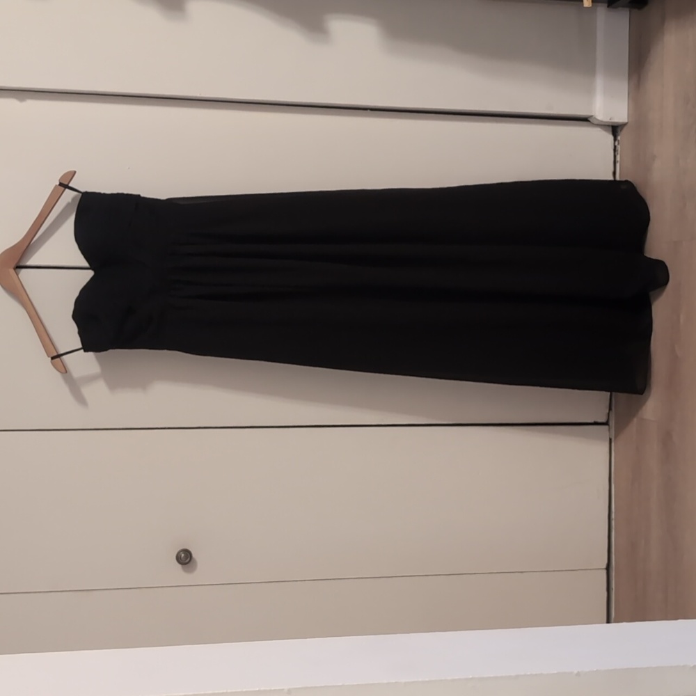 Black Strapless Gown